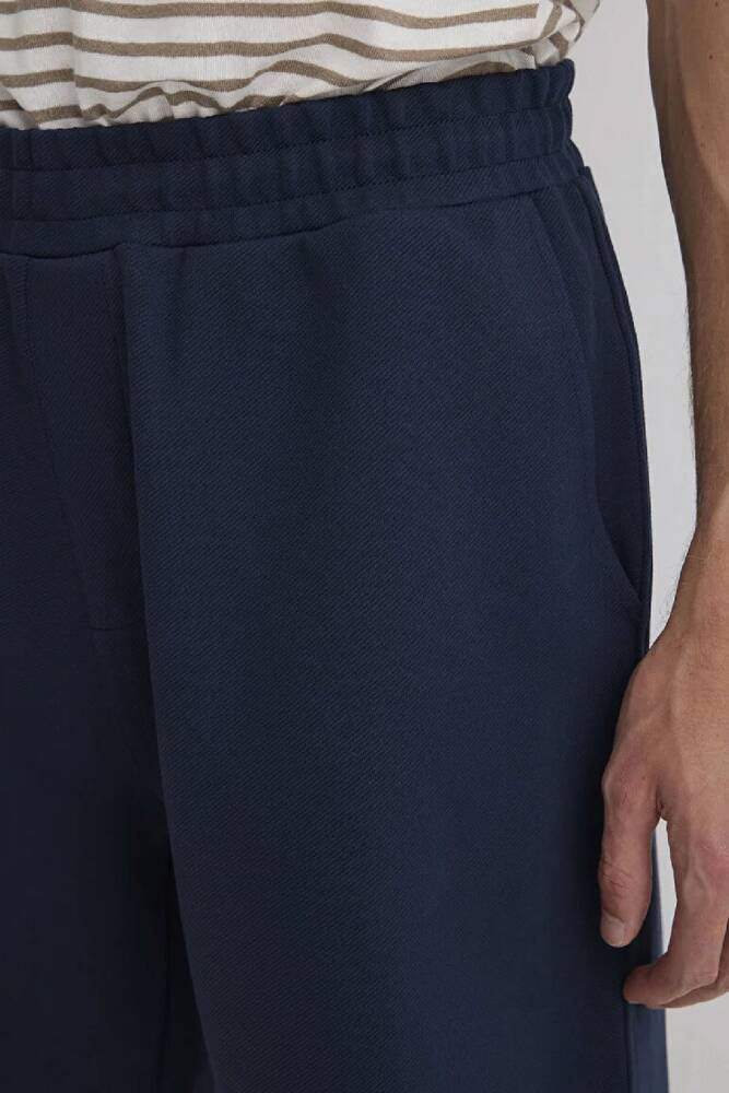 Erkek Örme Şort 0410314-70490 Lacivert 