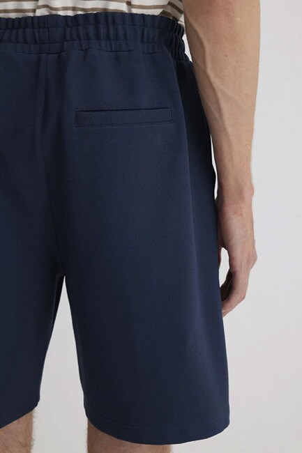 Erkek Örme Şort 0410314-70490 Lacivert - Thumbnail