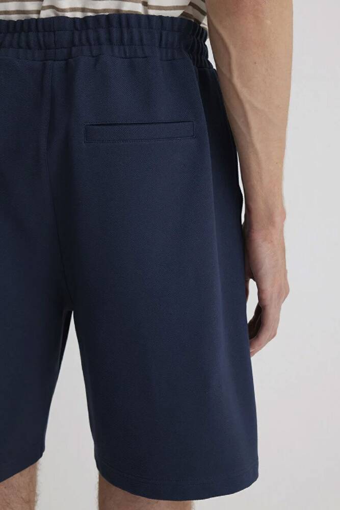 Erkek Örme Şort 0410314-70490 Lacivert 