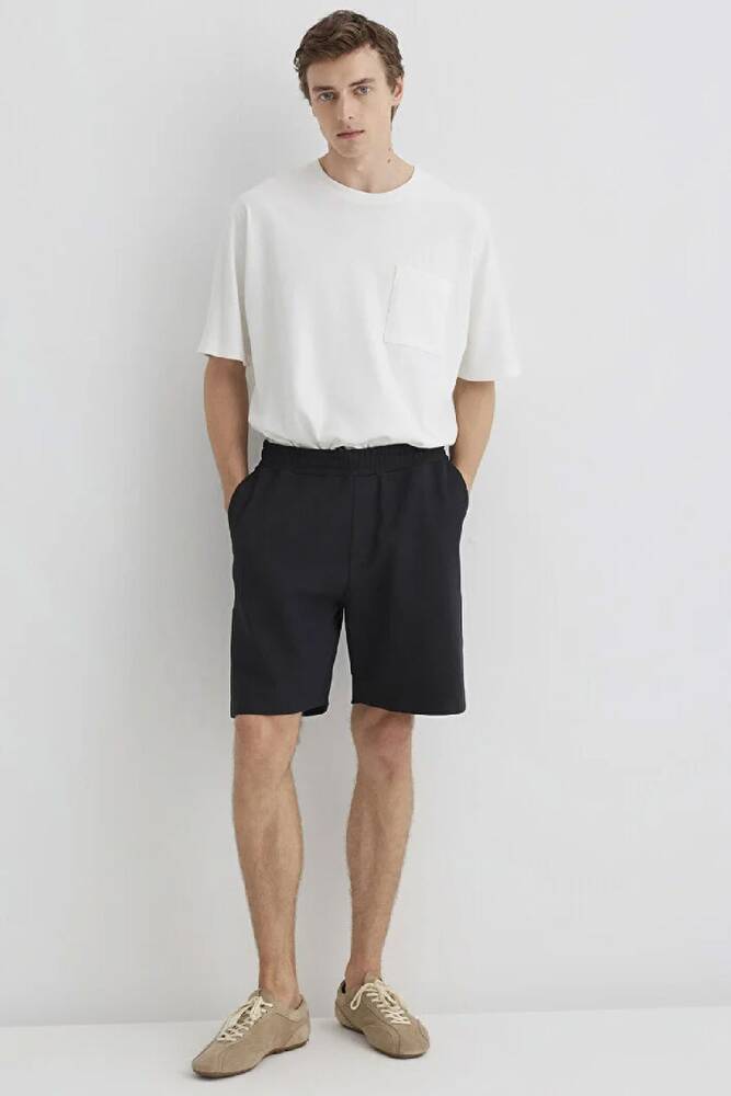 Erkek Örme Şort 0410314-900 Siyah 