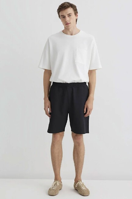 Erkek Örme Şort 0410314-900 Siyah (3)