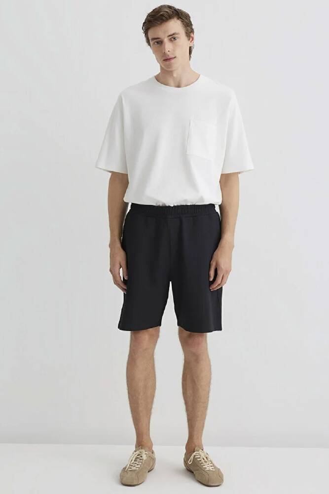 Erkek Örme Şort 0410314-900 Siyah 