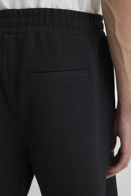 Erkek Örme Şort 0410314-900 Siyah - Thumbnail