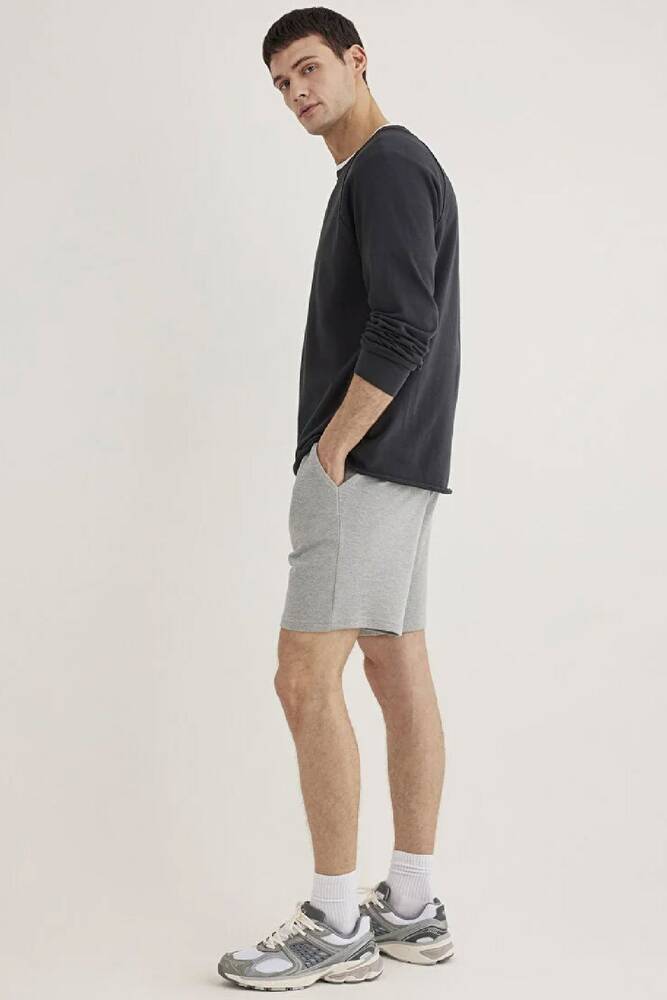 Erkek Örme Şort 066694-33396 Gri 