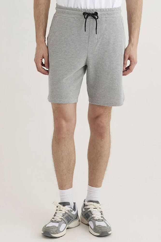 Erkek Örme Şort 066694-33396 Gri 