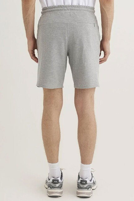 Erkek Örme Şort 066694-33396 Gri - Thumbnail