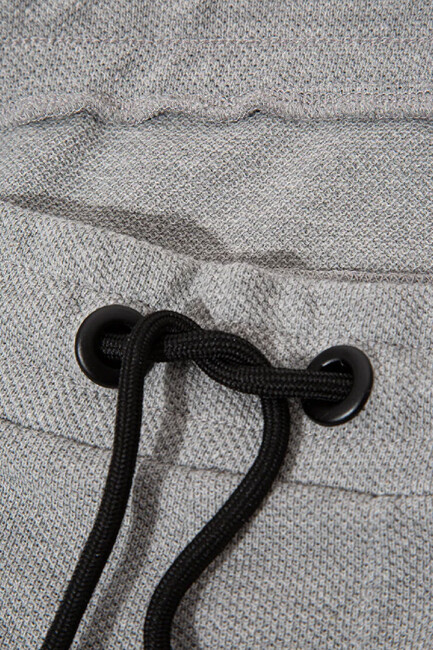 Erkek Örme Şort 066694-33396 Gri - Thumbnail