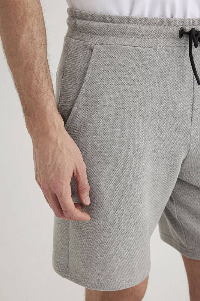 Erkek Örme Şort 066694-33396 Gri 