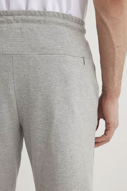 Erkek Örme Şort 066694-33396 Gri - Thumbnail