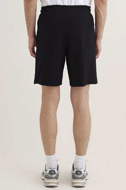 Erkek Örme Şort 066694-900 Siyah - Thumbnail
