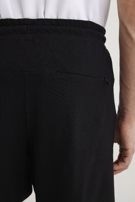 Erkek Örme Şort 066694-900 Siyah - Thumbnail