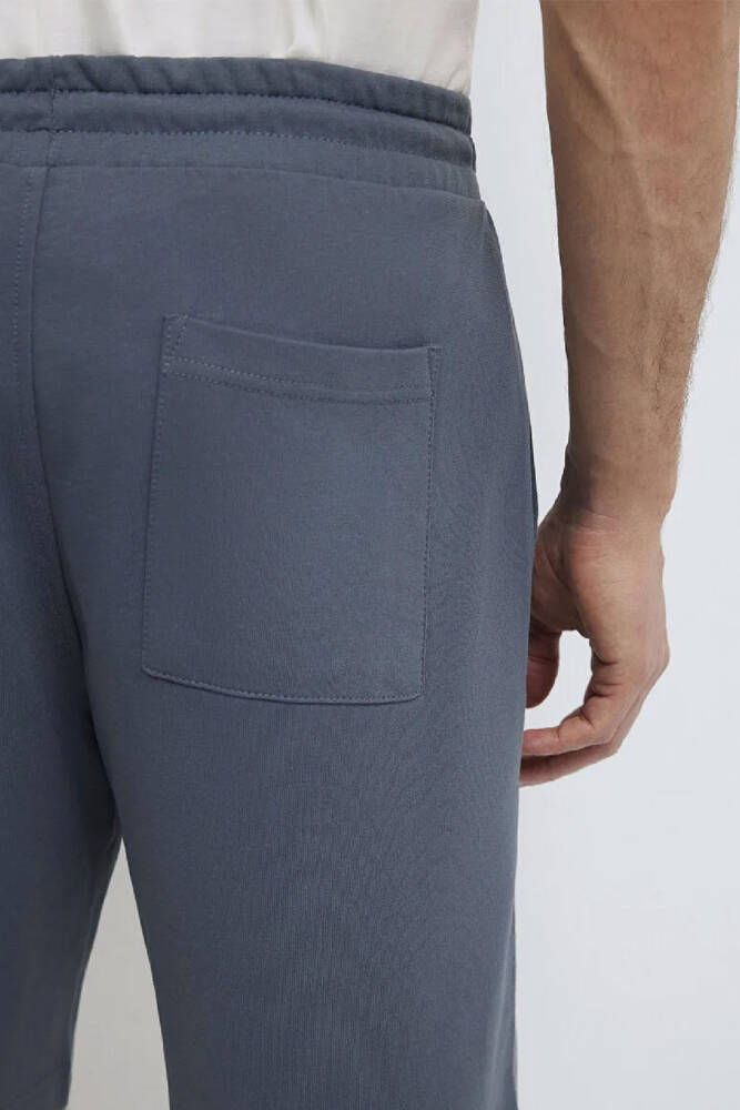 Erkek Örme Şort 066935-80776 Mavi 