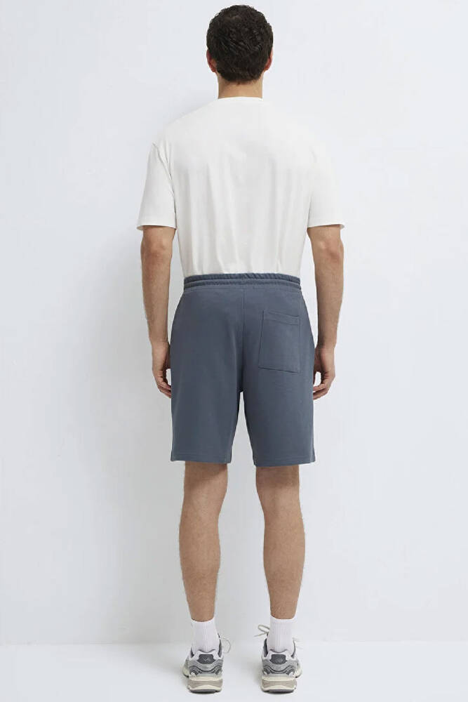 Erkek Örme Şort 066935-80776 Mavi 