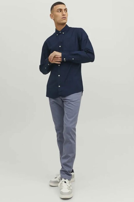 Erkek Oxford Gömlek 12182486 Lacivert (2)
