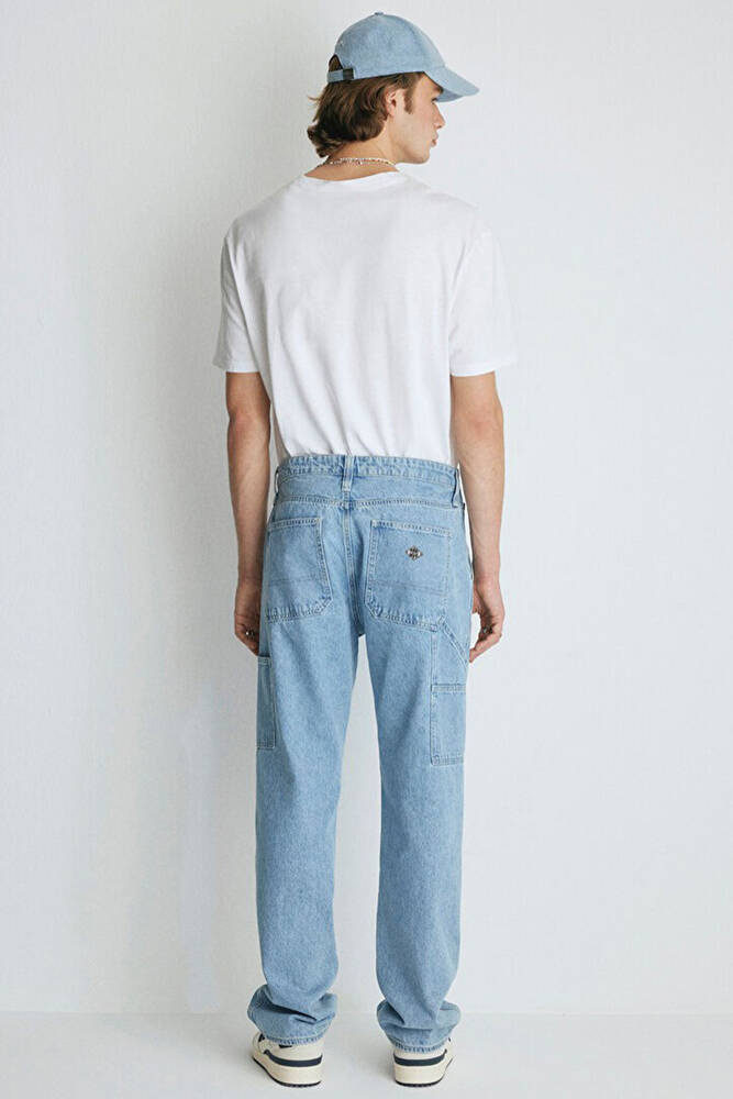 Erkek Oxford Jean Pantolon 0010069-82794 Mavi 