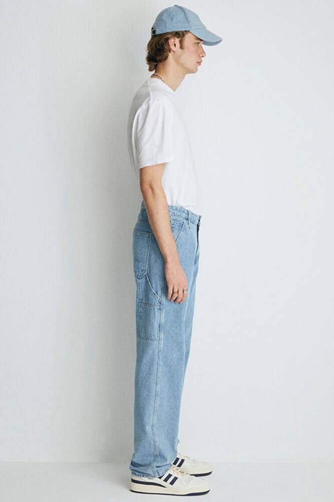 Erkek Oxford Jean Pantolon 0010069-82794 Mavi 