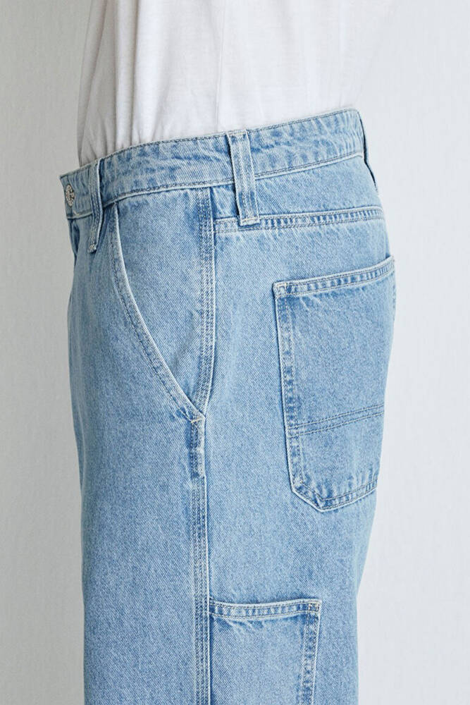 Erkek Oxford Jean Pantolon 0010069-82794 Mavi 