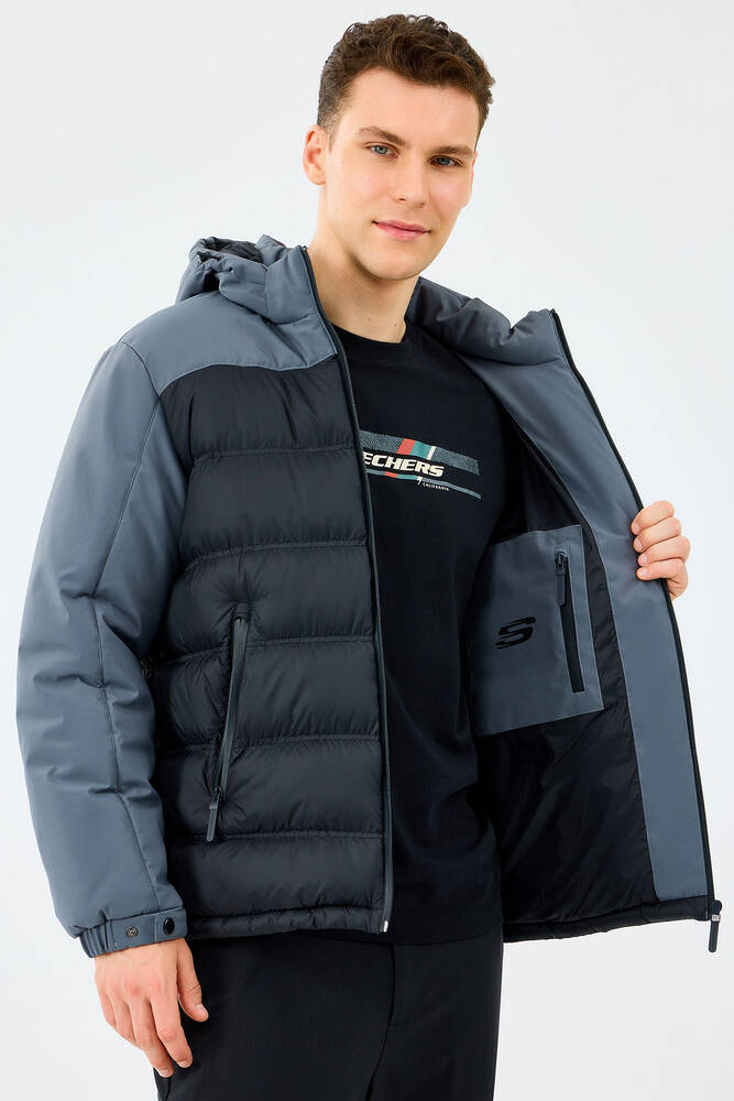 Erkek Padded Ceket S242033-3998 Gri 