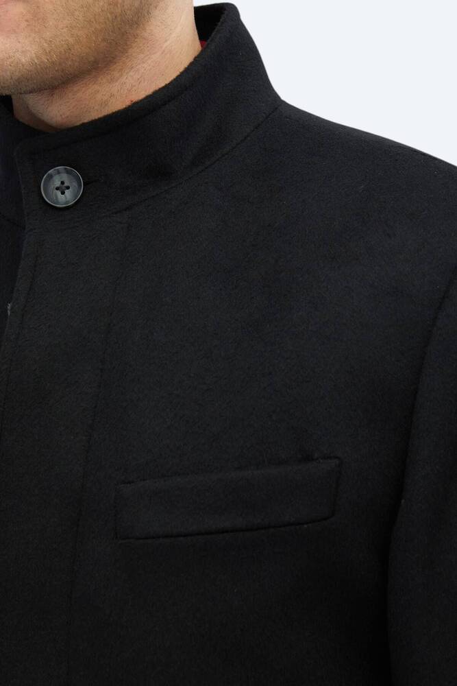 Erkek Kaşmir Palto PLT-149 10151594 Siyah 