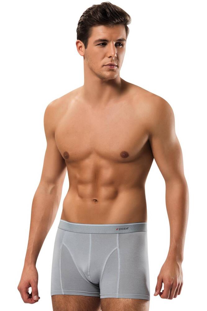 Erkek Pamuk Elastan Klasik Boxer 111R1445 Gıri  - 1