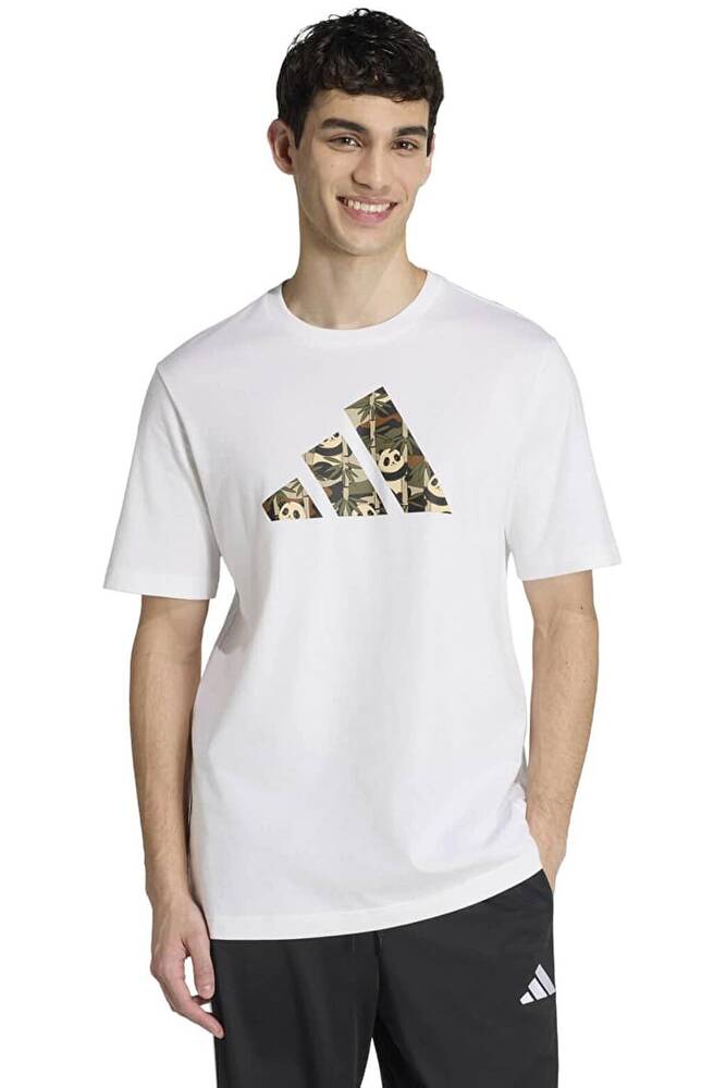 Erkek Panda C Cam Tişört KB4850 Beyaz 