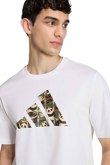 Erkek Panda C Cam Tişört KB4850 Beyaz (2)