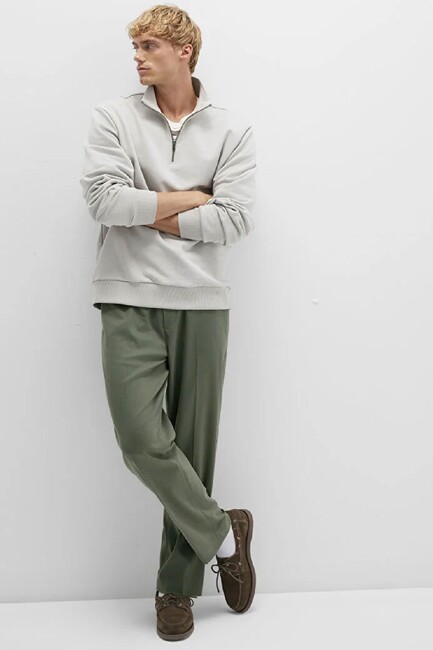 Erkek Pantolon 0010480-85485 Yeşil (1)