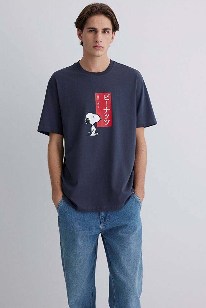 Erkek Peanuts Tişört 0612660-70726 Gri 