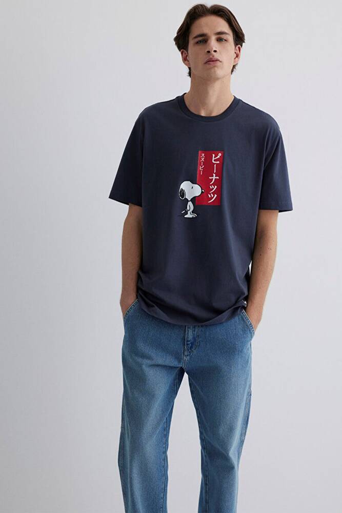 Erkek Peanuts Tişört 0612660-70726 Gri 