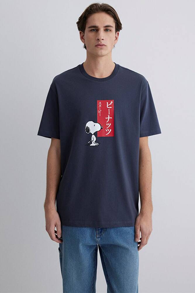 Erkek Peanuts Tişört 0612660-70726 Gri 
