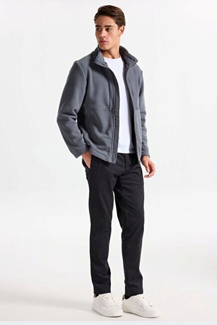 Erkek Polar Ceket S2520130-3998 Gri (2)