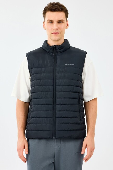 Erkek Polar Lining Paded Yelek S242212-3817 Siyah (1)