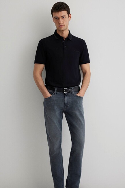 Erkek Polo Tişört 0611829-900 Siyah (2)