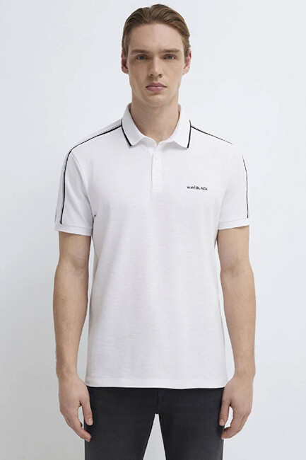 Erkek Polo Tişört 0611838-620 Beyaz - Thumbnail