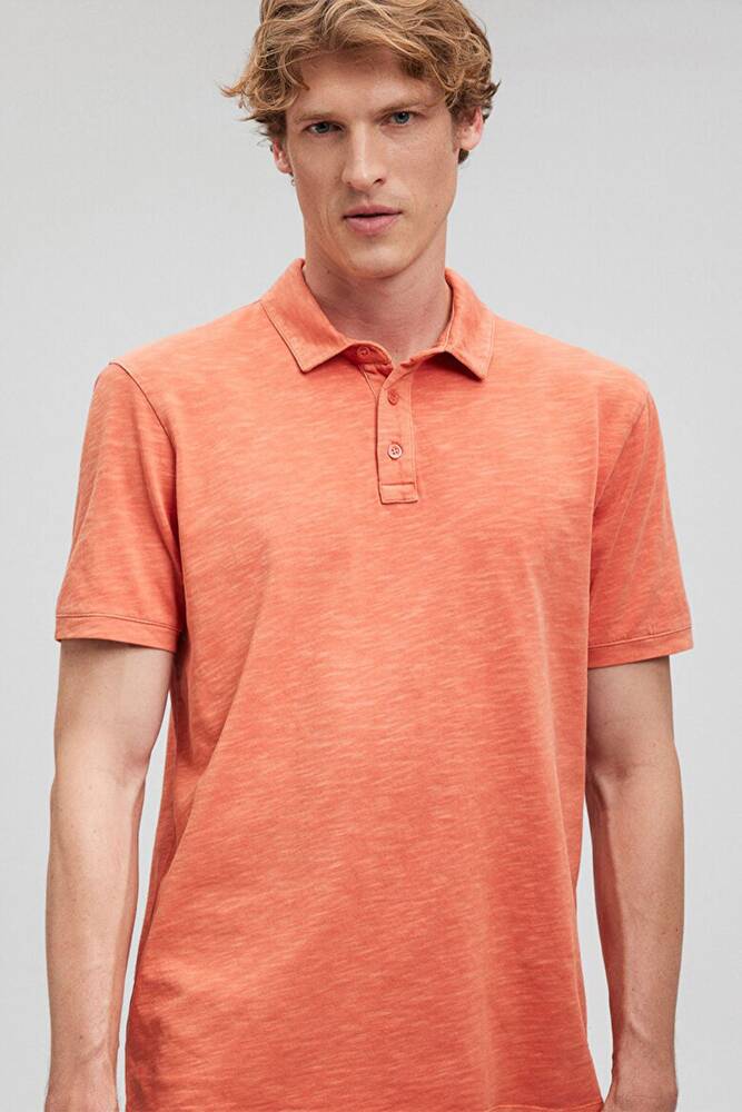 Erkek Polo Tişört 0611858-70439 Turuncu 