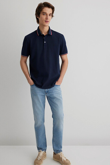 Erkek Polo Tişört 0611938-82318 Lacivert (1)