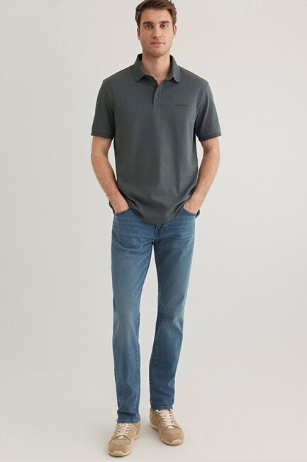 Erkek Polo Tişört 0612520-71598 Yeşil - Thumbnail