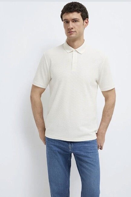 Erkek Polo Tişört 0612521-70057 Beyaz (2)