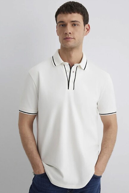 Erkek Polo Tişört 0612648-70057 Ekru (1)