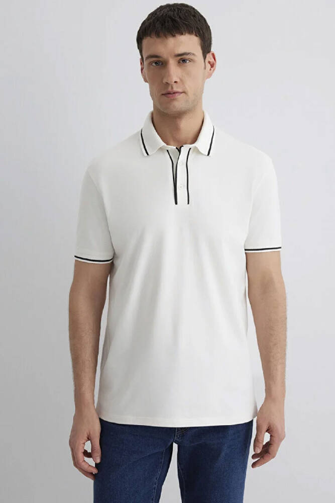 Erkek Polo Tişört 0612648-70057 Ekru 