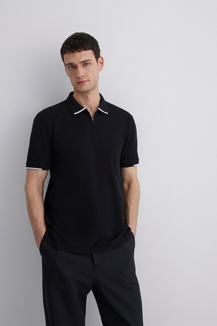 Erkek Polo Tişört 0612654-900 Siyah (1)