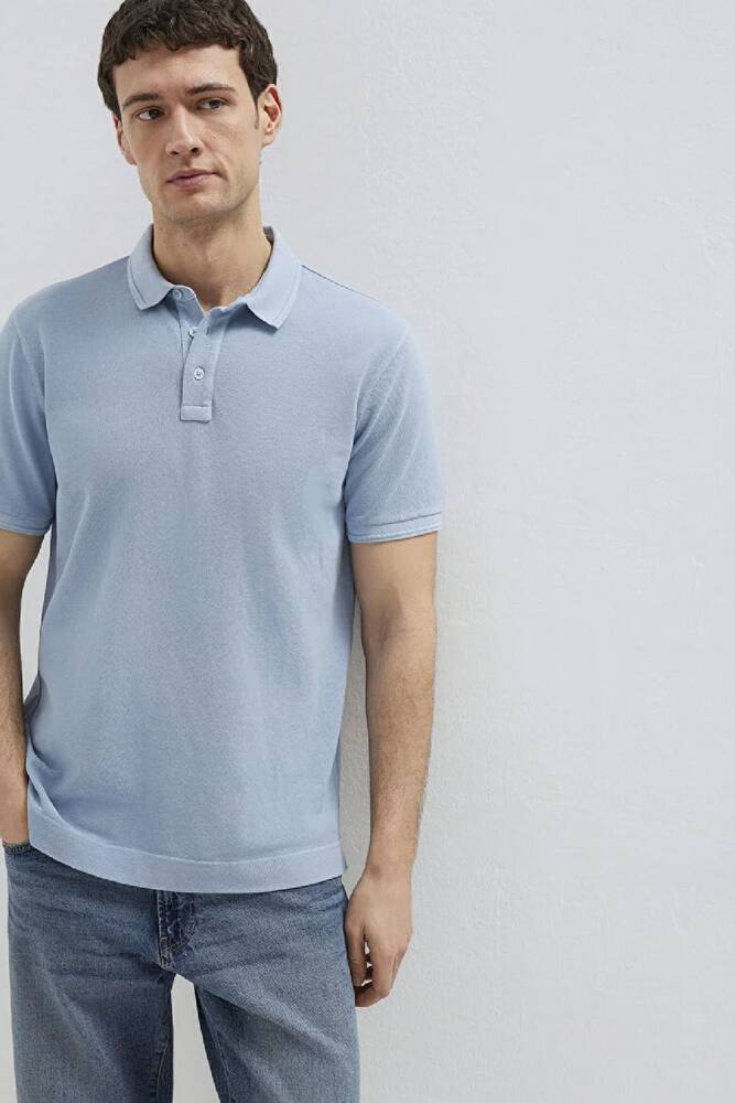 Erkek Polo Tişört 0613151-70829 Mavi 