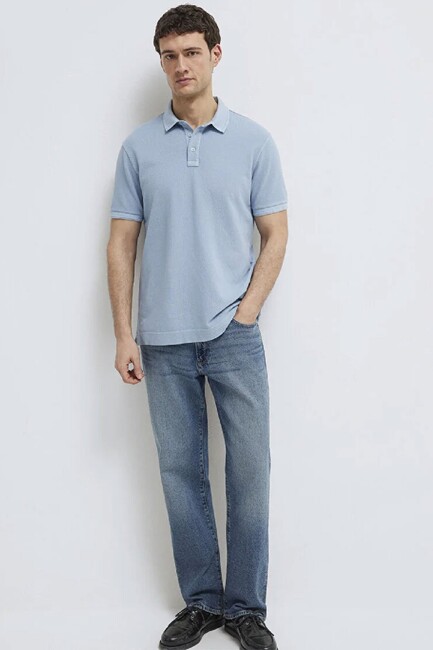 Erkek Polo Tişört 0613151-70829 Mavi (2)