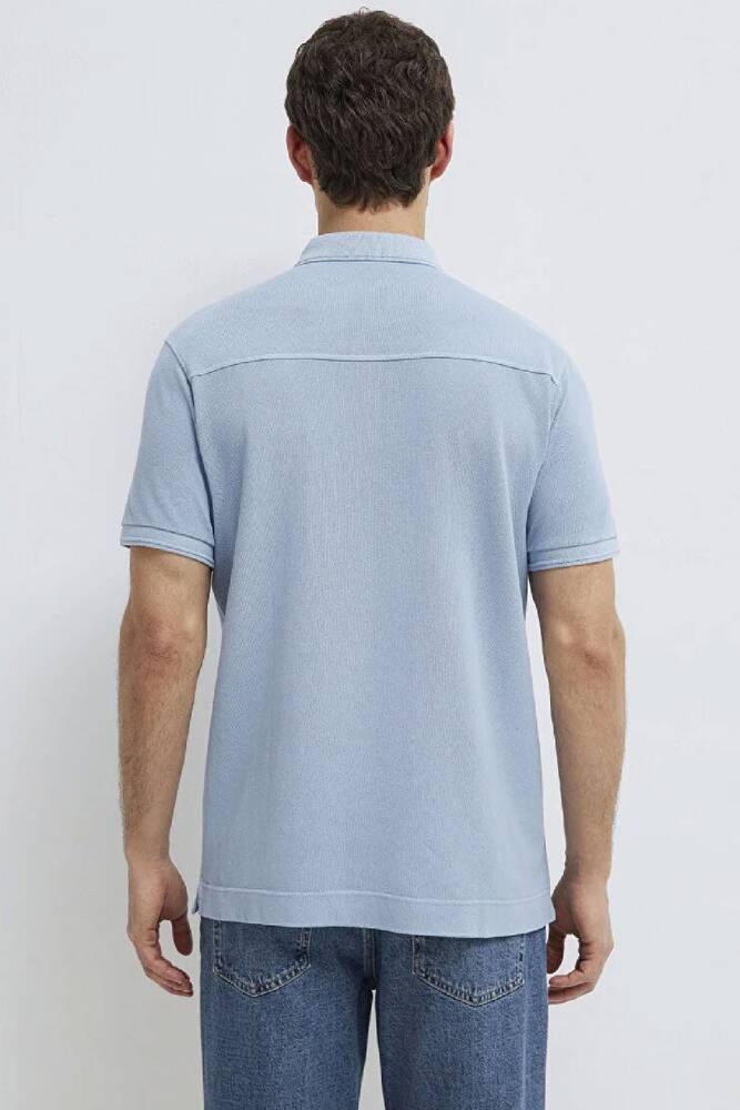 Erkek Polo Tişört 0613151-70829 Mavi 