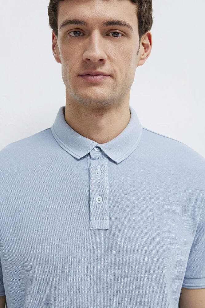 Erkek Polo Tişört 0613151-70829 Mavi 