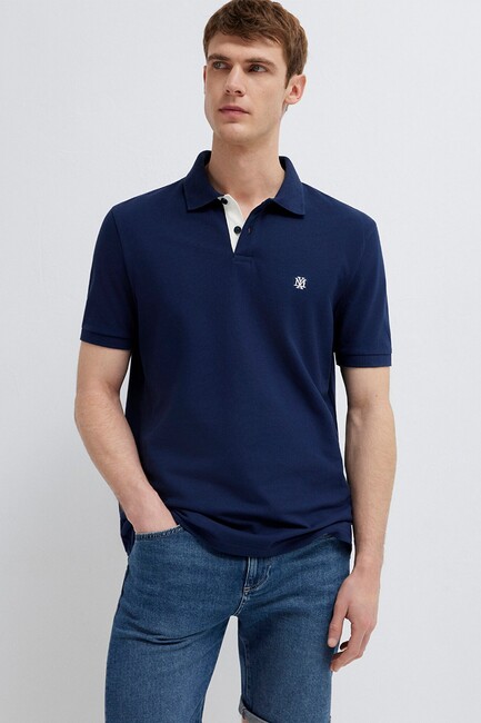 Erkek Polo Tişört 0613287-70497 Lacivert (1)