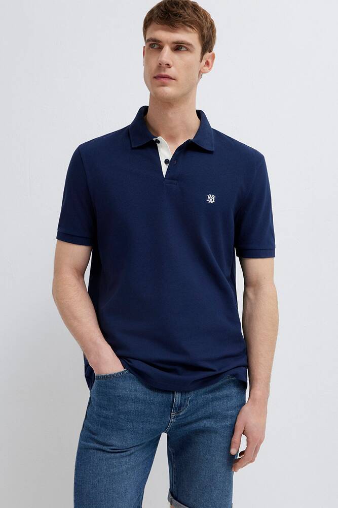 Erkek Polo Tişört 0613287-70497 Lacivert 