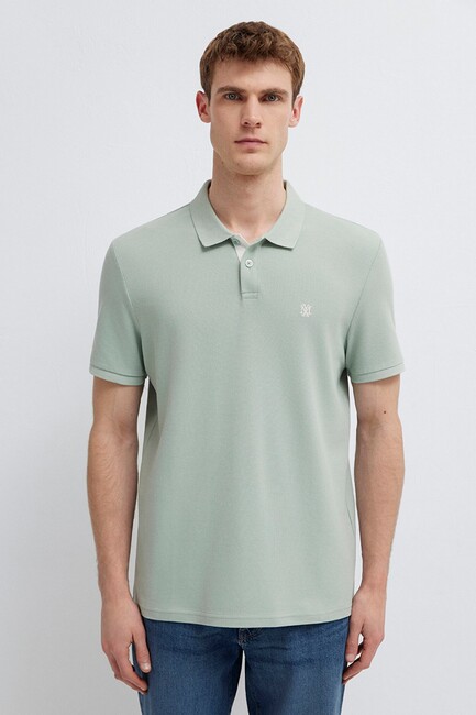 Erkek Polo Tişört 0613287-71464 Yeşil - Thumbnail