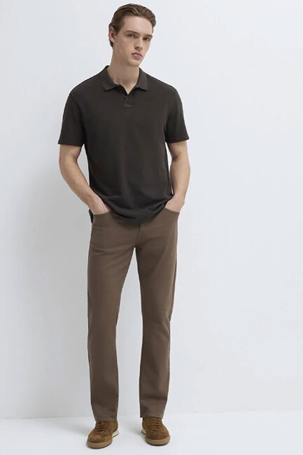 Erkek Polo Tişört 0613311-70219 Kahve (2)