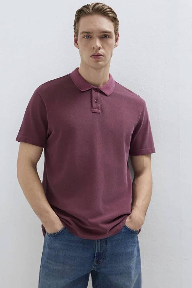 Erkek Polo Tişört 0613311-70426 Bordo 